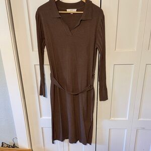 Lucky Brand Brown Knit Dress, size L